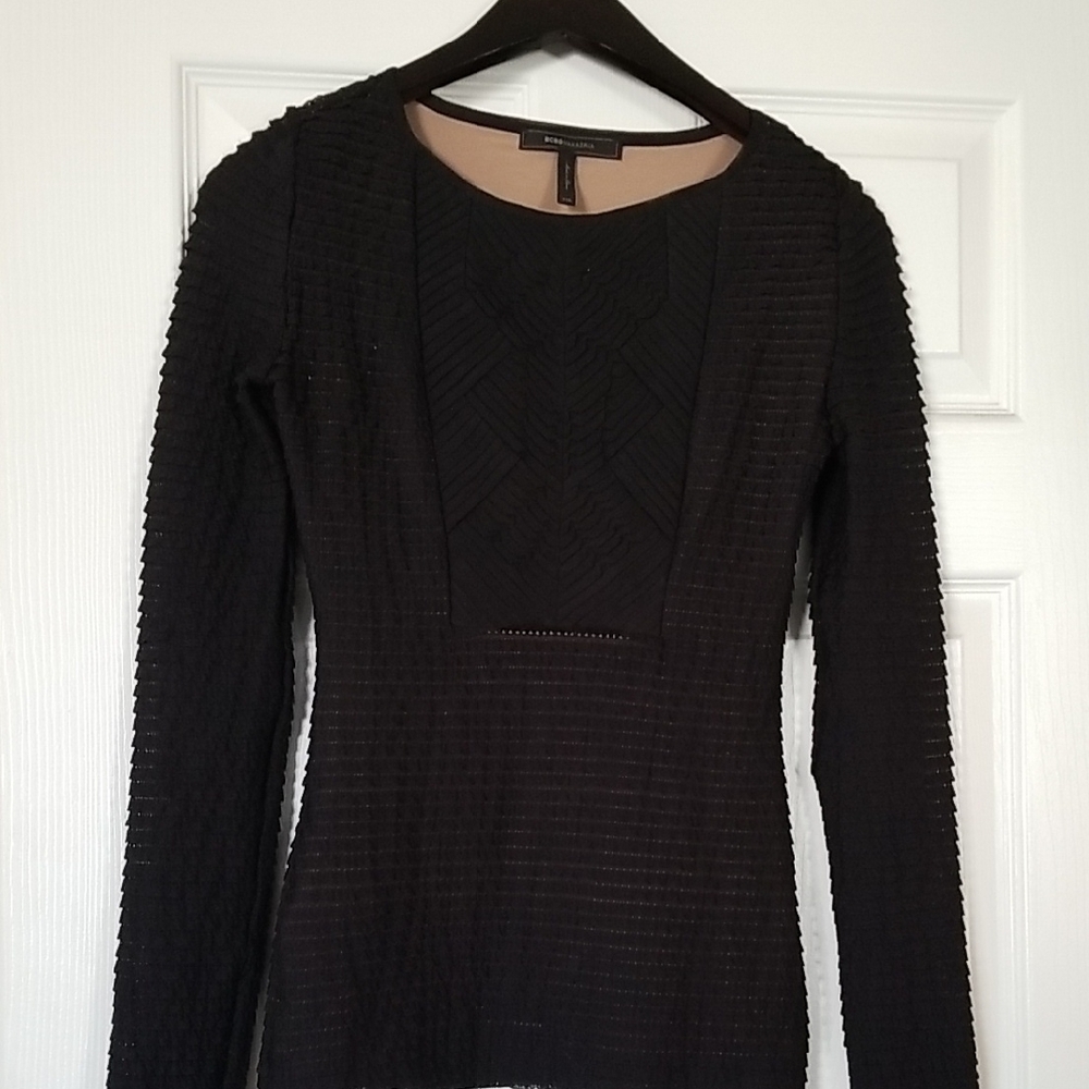 BCBGMaxAzria Black and Tan Top